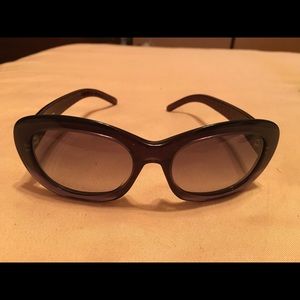 Authentic Fendi sunglasses blue frame oval cateye
